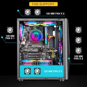 Ant Esports ICE-130AG Mid Tower Gaming Cabinet overview 5
