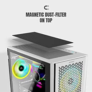 Ant Esports ICE-4000 RGB (ATX) Cabinet (White) overview 2
