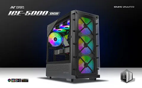 Ant Esports ICE-5000 RGB (E-ATX) Cabinet (Black) overview 1