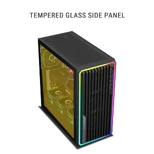 Ant Esports Mesh X 360 Mid-Tower E-ATX Gaming Cabinet (Black) overview 2