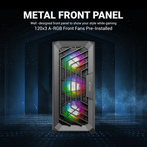Ant Esports SX5 Mid-Tower Gaming Cabinet Black overview 3