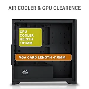 Ant Esports Zen Wood C3 (ATX) Mid Tower Cabinet (Black) overview 11