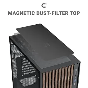 Ant Esports Zen Wood C3 (ATX) Mid Tower Cabinet (Black) overview 5