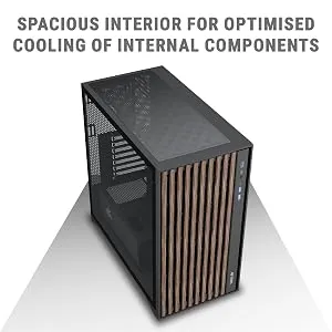 Ant Esports Zen Wood C3 (ATX) Mid Tower Cabinet (Black) overview 7