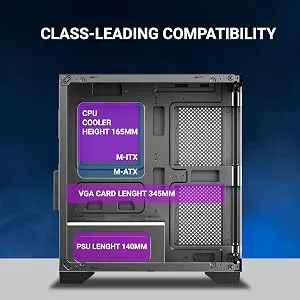 Ant Value CV200 Black M-ATX Mini Tower Case overview 7