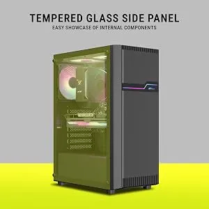 Ant Value VM25 ATX Gaming Cabinet (Black) overview 3