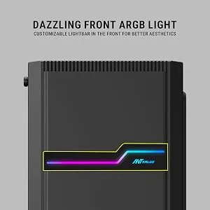 Ant Value VM25 ATX Gaming Cabinet (Black) overview 5