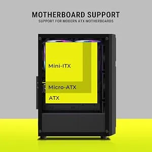 Ant Value VM25 ATX Gaming Cabinet (Black) overview 8