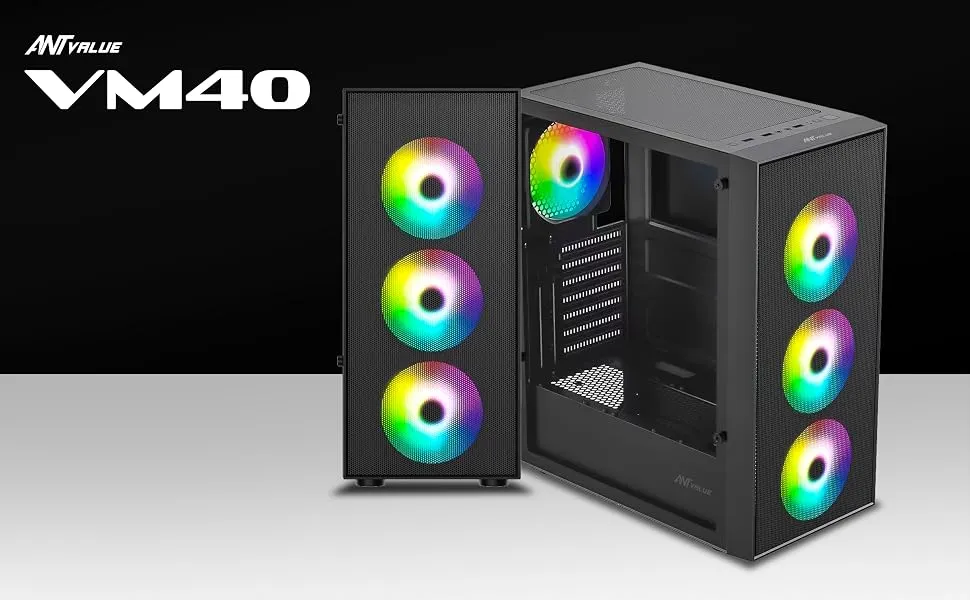 Ant Value VM40 ATX Computer Gaming Cabinet (Black) overview 1