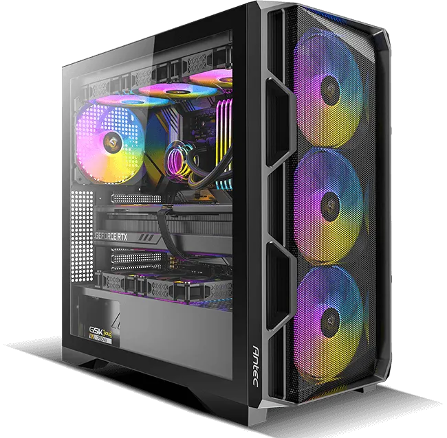 Antec AX1000 ARGB Lite E-ATX Cabinet (Black) overview 2
