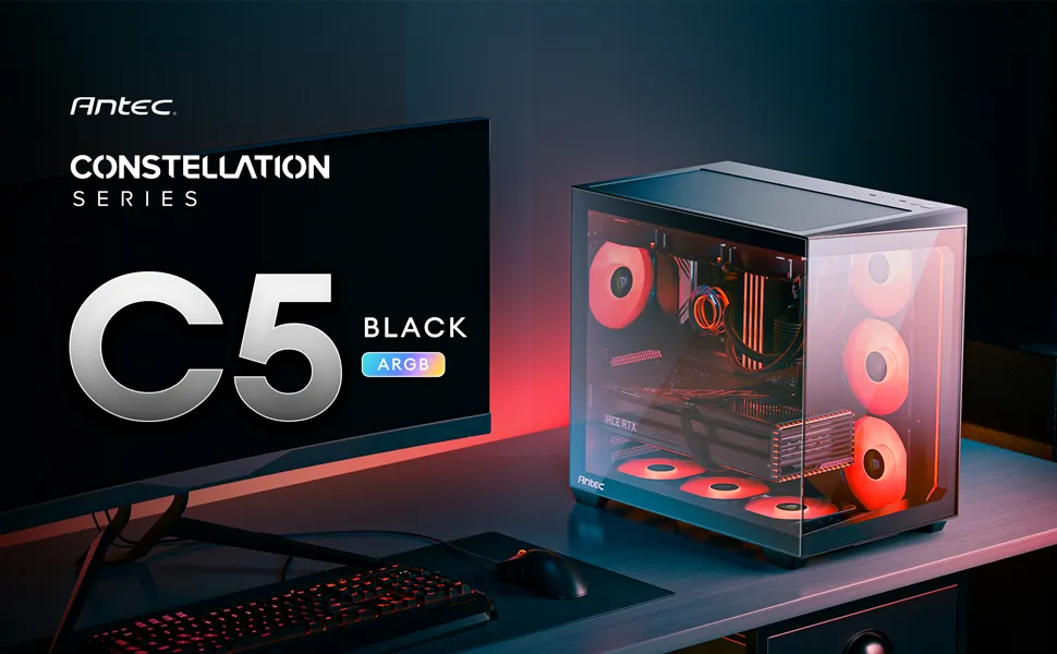 Antec C5 ARGB (ATX) Mid Tower Cabinet (Black) overview 1