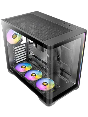 Antec C5 Curve ARGB Mid-Tower ATX PC Case (Black) overview 2