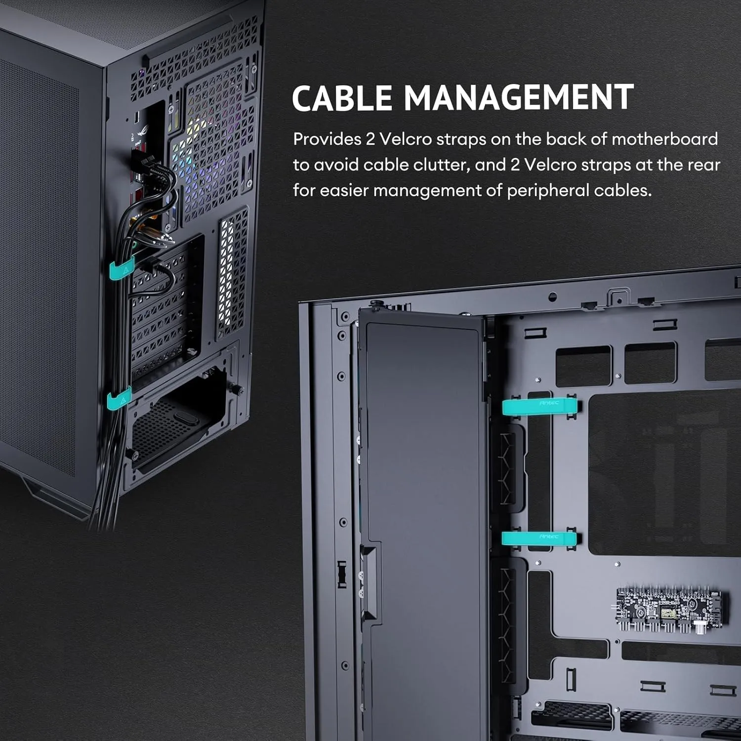 Antec C7 ARGB Mid-Tower E-ATX PC Cabinet (Black) overview 13