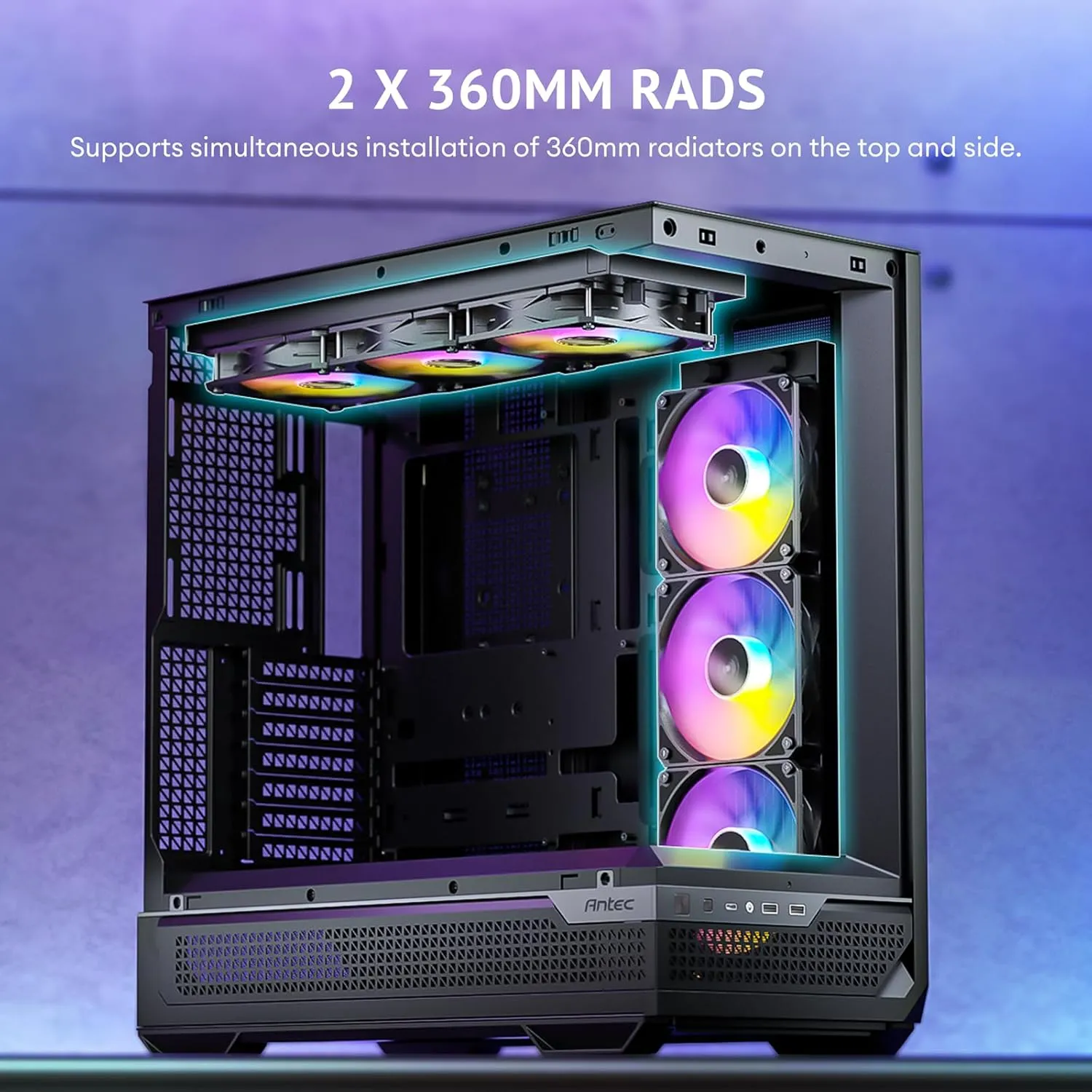 Antec C7 ARGB Mid-Tower E-ATX PC Cabinet (Black) overview 26