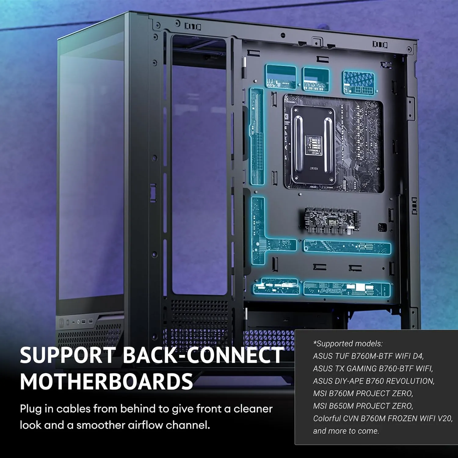 Antec C7 ARGB Mid-Tower E-ATX PC Cabinet (Black) overview 30