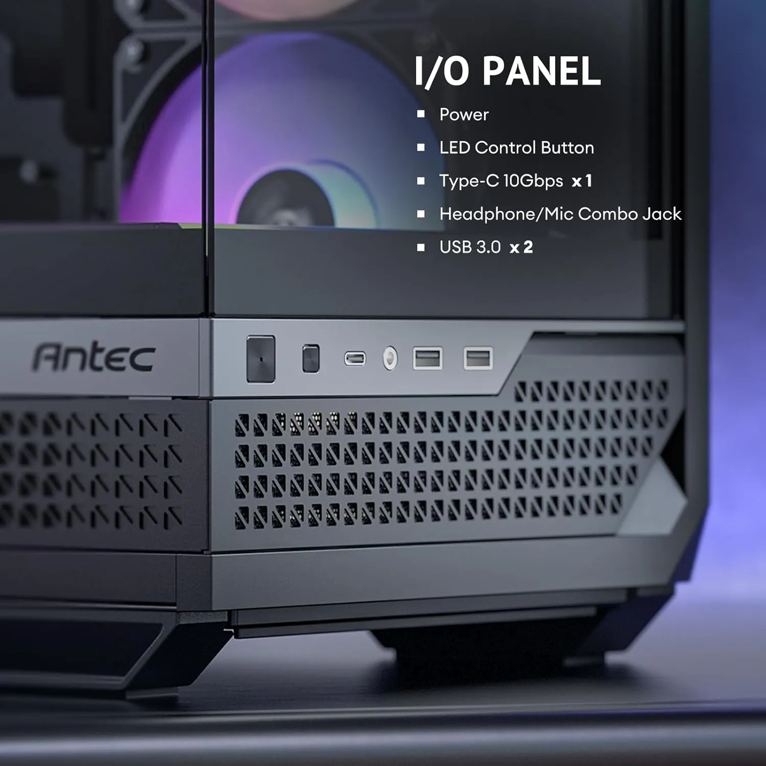Antec C7 ARGB Mid-Tower E-ATX PC Cabinet (Black) overview 39