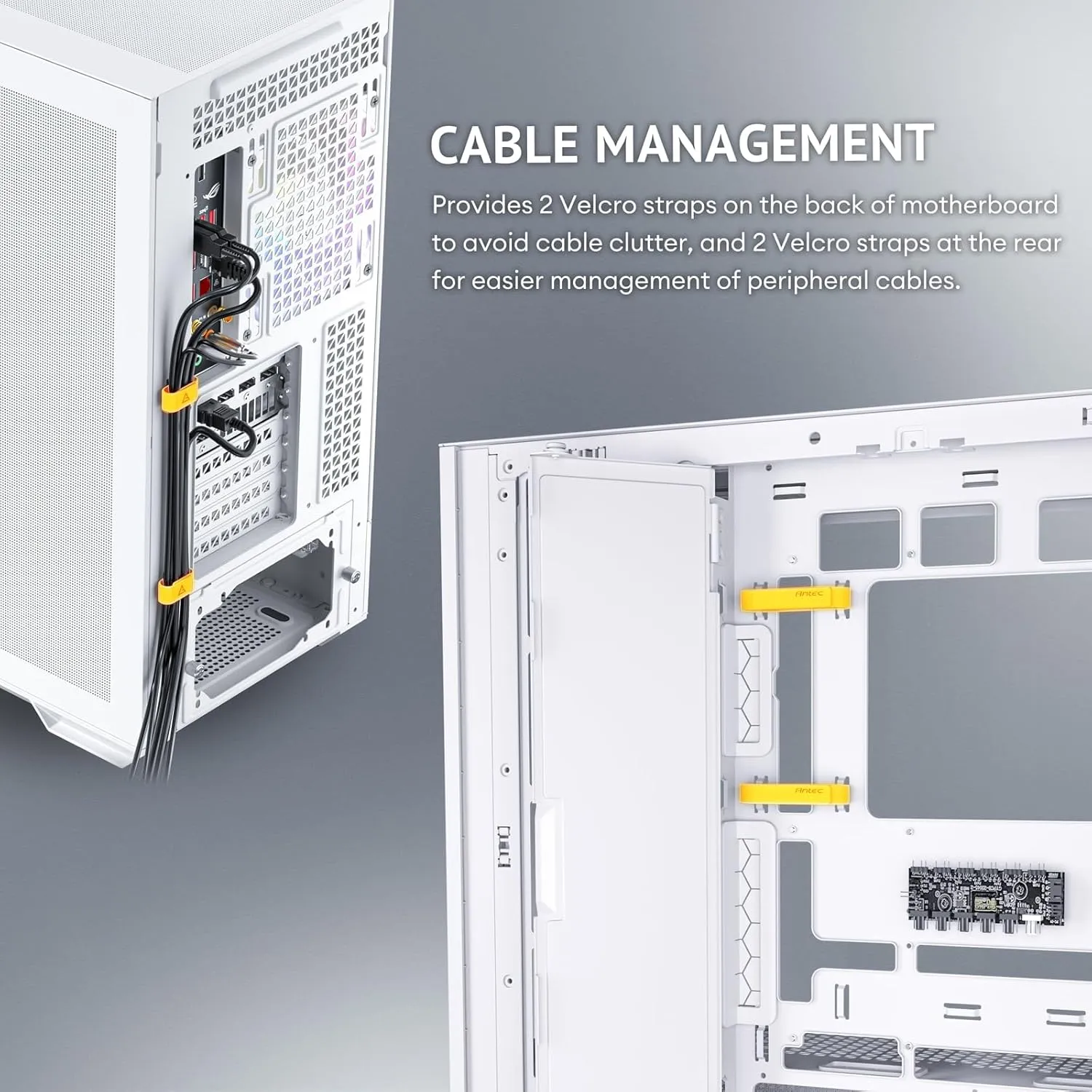 Antec C7 ARGB Mid-Tower E-ATX PC Cabinet (White) overview 33
