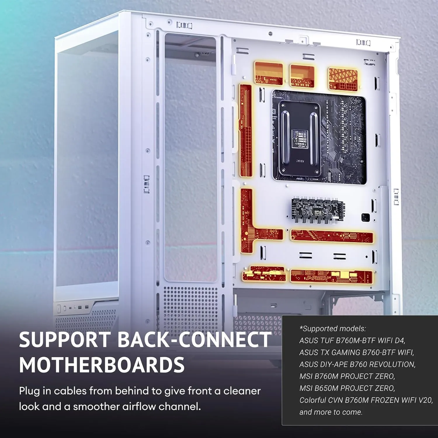 Antec C7 ARGB Mid-Tower E-ATX PC Cabinet (White) overview 9