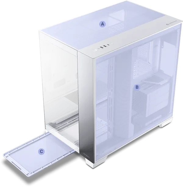 Antec C8 Full-Tower E-ATX PC Cabinet (Aluminum White) overview 10