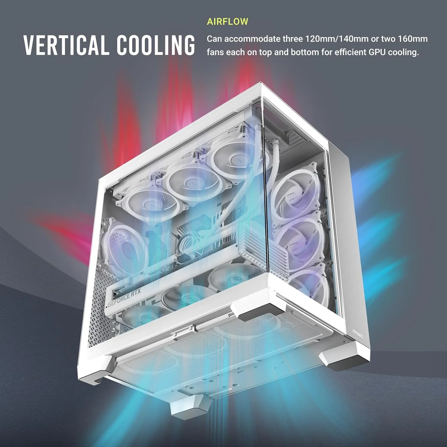 Antec C8 Full-Tower E-ATX PC Cabinet (Aluminum White) overview 2