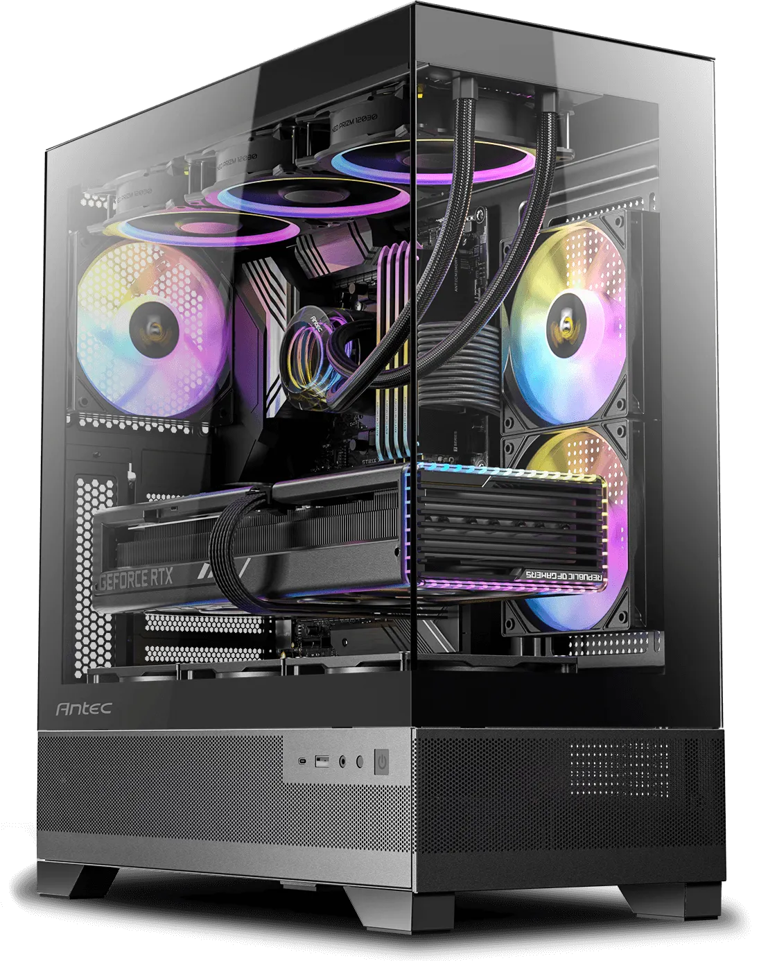 Antec CX700 RGB Elite (ATX) Mid Tower Cabinet (Black) overview 1