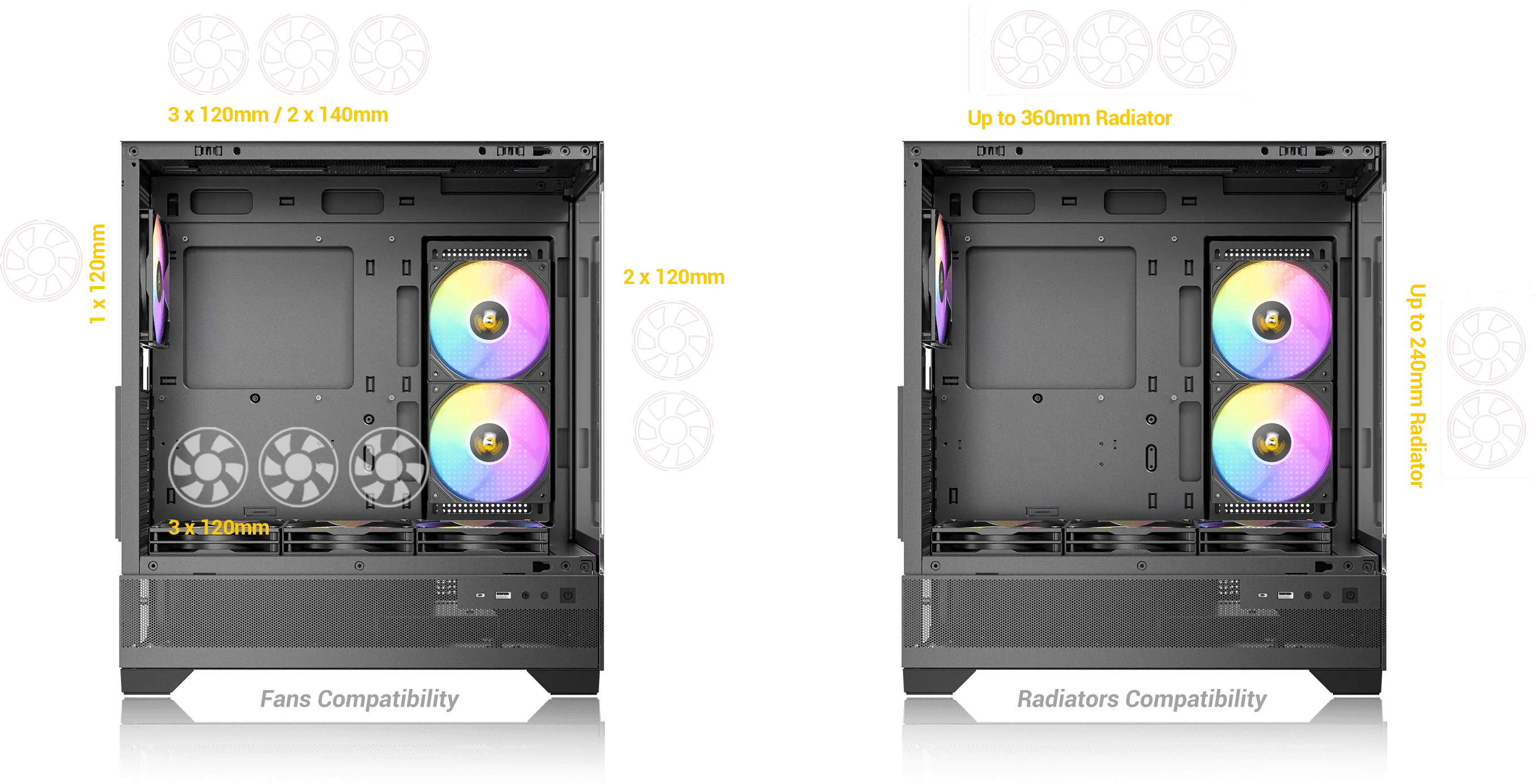 Antec CX700 RGB Elite (ATX) Mid Tower Cabinet (Black) overview 2