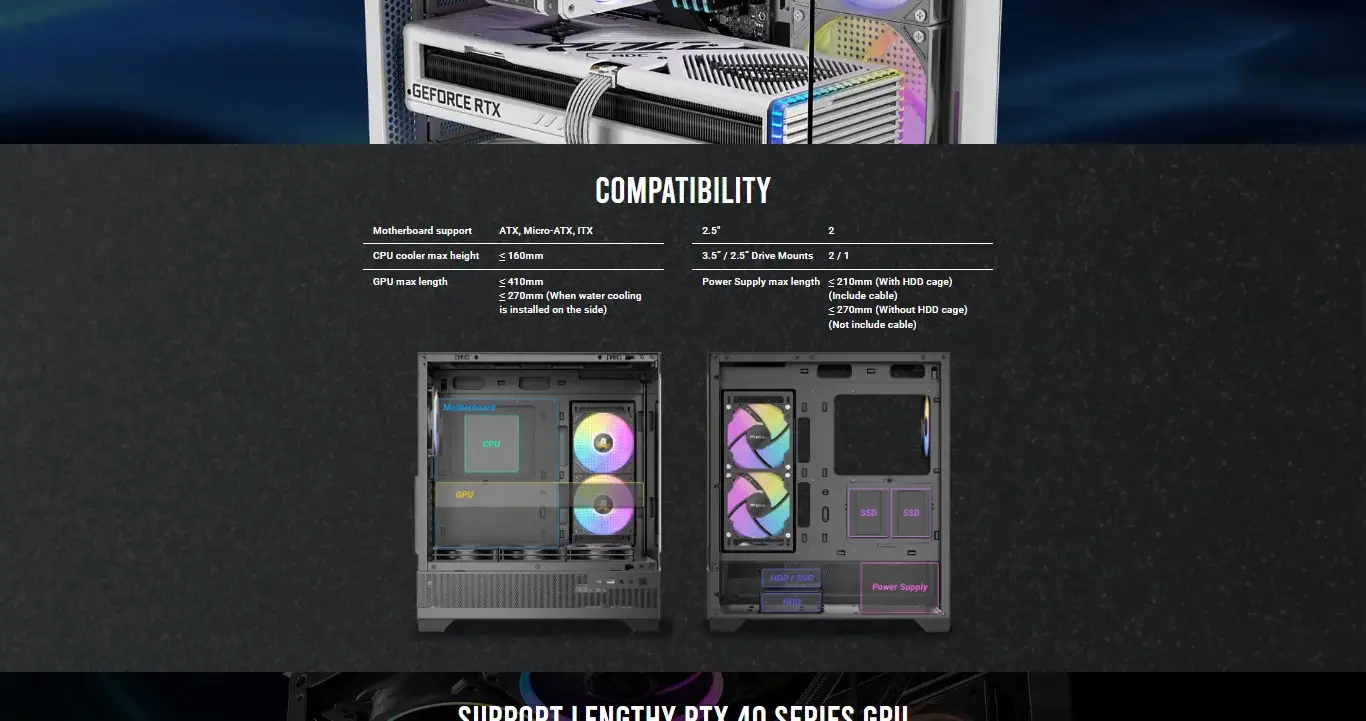 Antec CX700 RGB Elite (ATX) Mid Tower Cabinet (White) overview 10