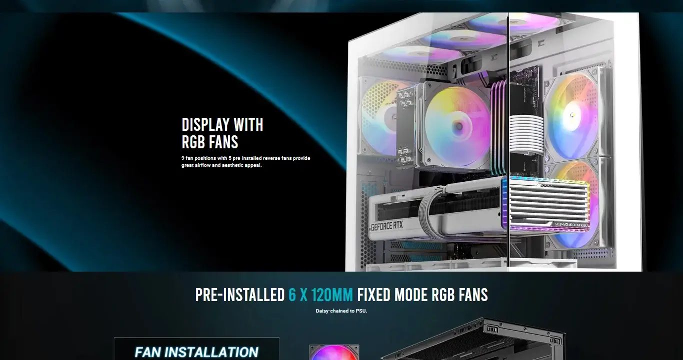 Antec CX700 RGB Elite (ATX) Mid Tower Cabinet (White) overview 4