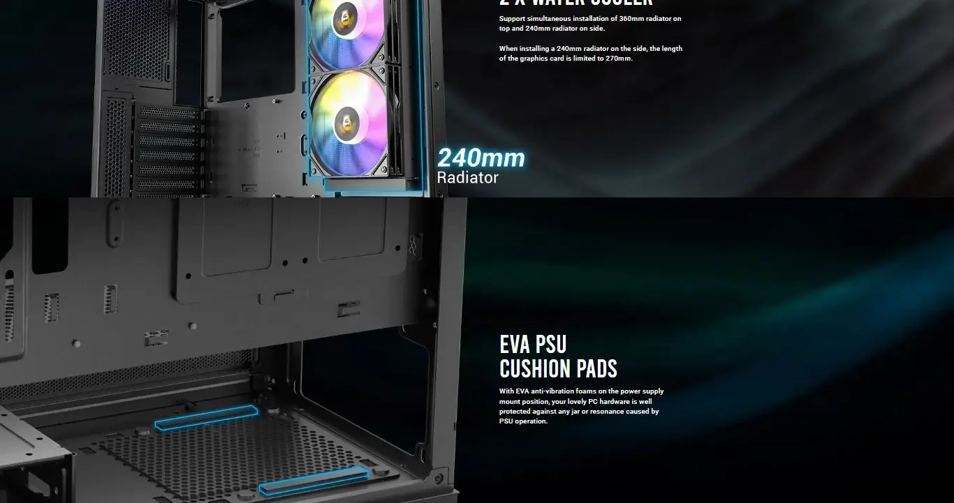 Antec CX700 RGB Elite (ATX) Mid Tower Cabinet (White) overview 6