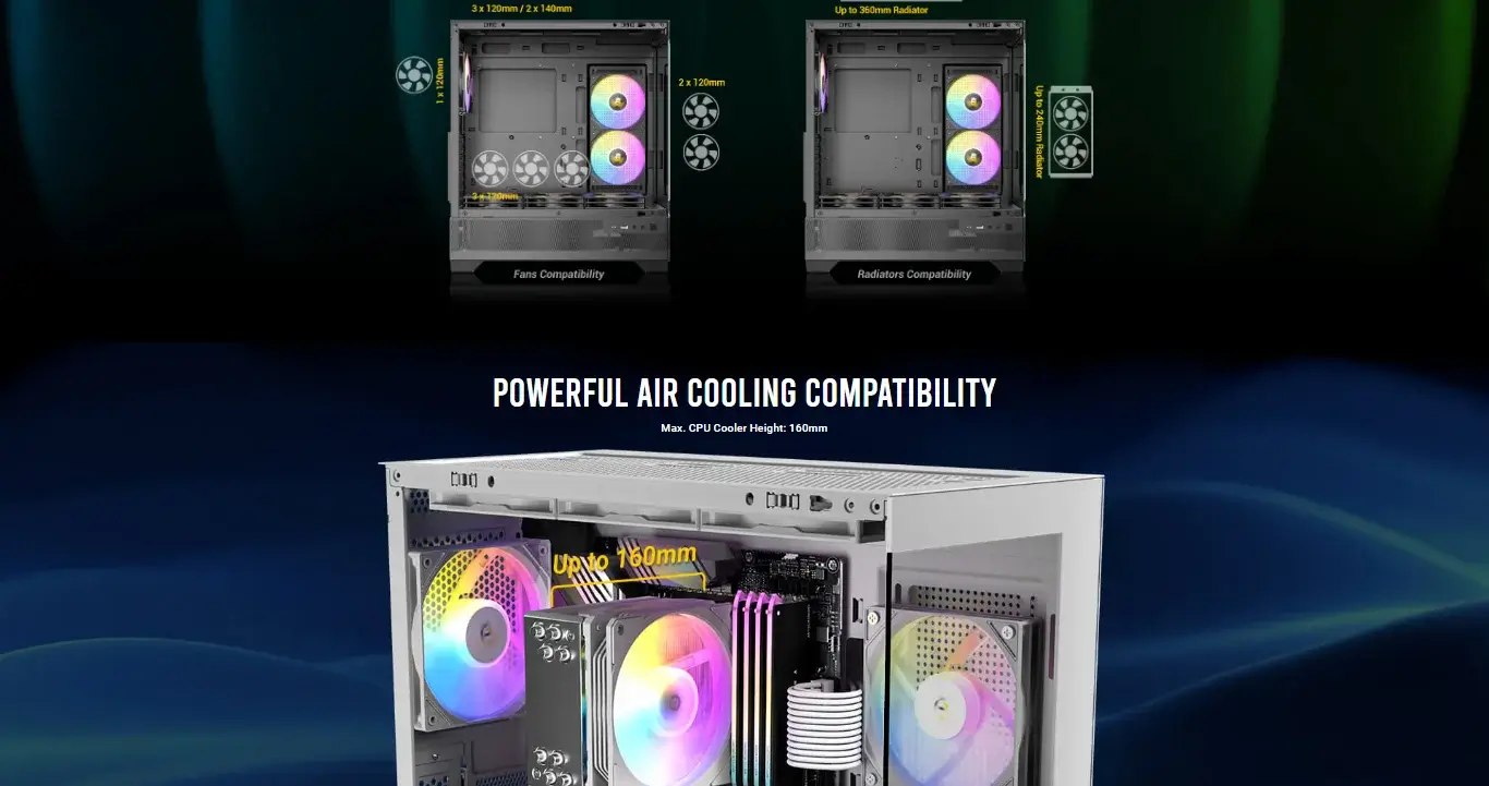 Antec CX700 RGB Elite (ATX) Mid Tower Cabinet (White) overview 9