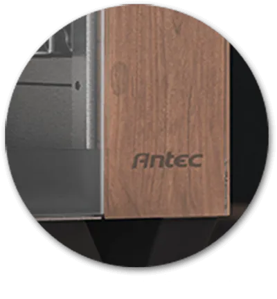 Antec CX800 Wood ARGB Mid Tower Tempered Glass PC Gaming Case (Black) overview 1