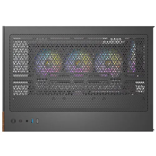 Antec CX800 Wood ARGB Mid Tower Tempered Glass PC Gaming Case (Black) overview 3