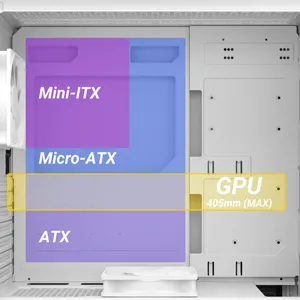 Antec DF700 FLUX ARGB (ATX) Mid Tower Cabinet (White) overview 7
