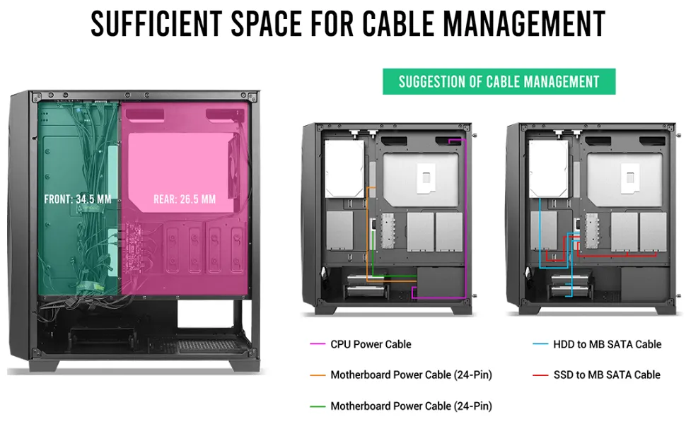 Antec DF700 FLUX ARGB Cabinet (Black) overview 2