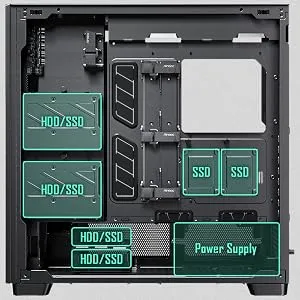 Antec Flux Pro E-ATX Full Tower Cabinet (Black) overview 6