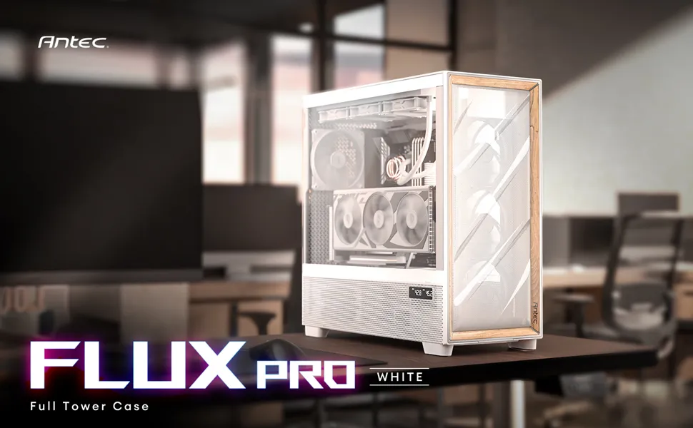 Antec Flux Pro E-ATX Full Tower Cabinet (White) overview 1
