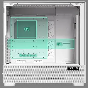 Antec Flux Pro E-ATX Full Tower Cabinet (White) overview 5