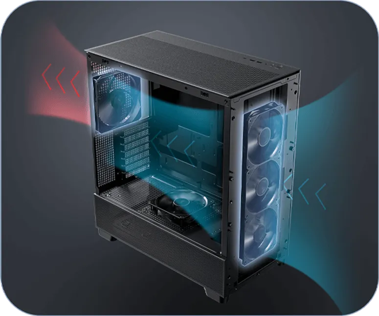Antec Flux Series ATX Mid Tower Case overview 3