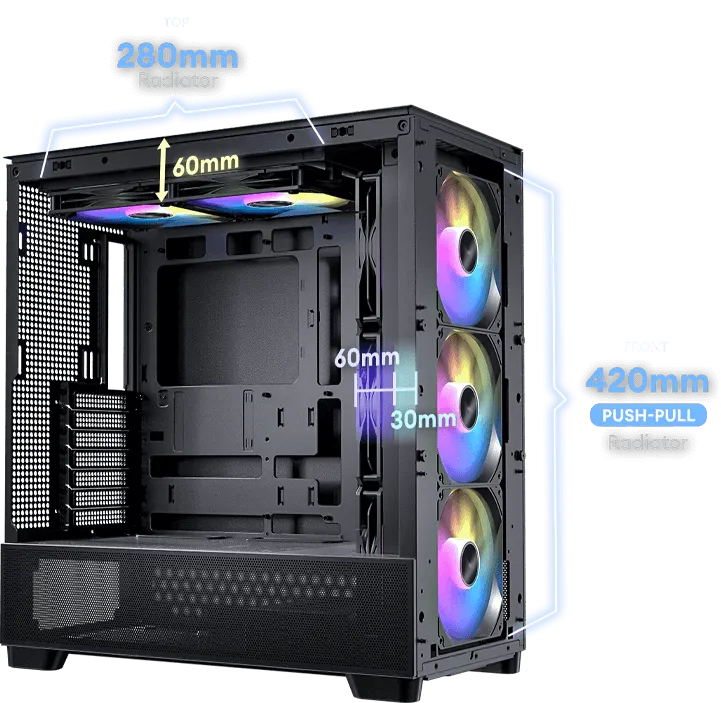 Antec Flux Series ATX Mid Tower Case overview 5