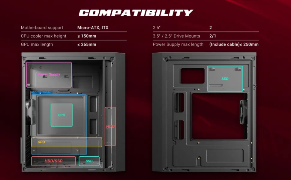 Antec ST10M M-ATX Mini Tower Case overview 6