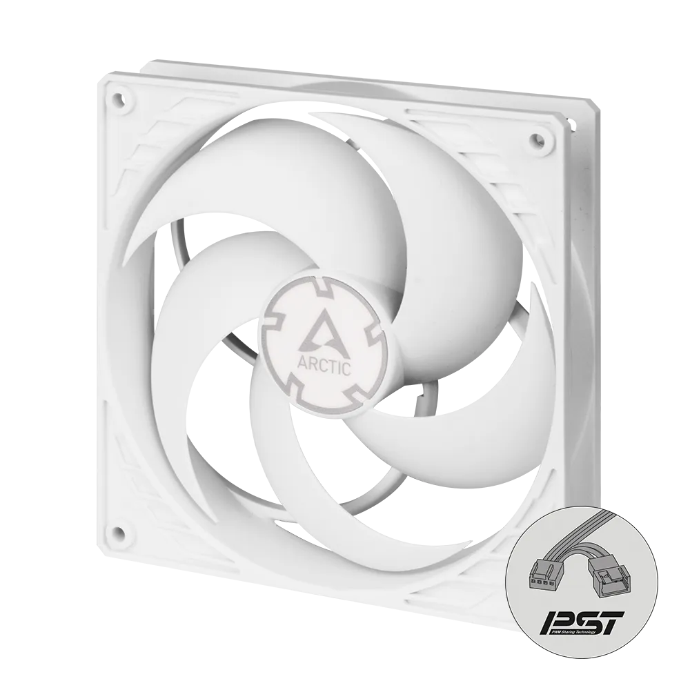 Arctic P14 PWM PST 140 mm PWM Fan with Cable Splitter (White)