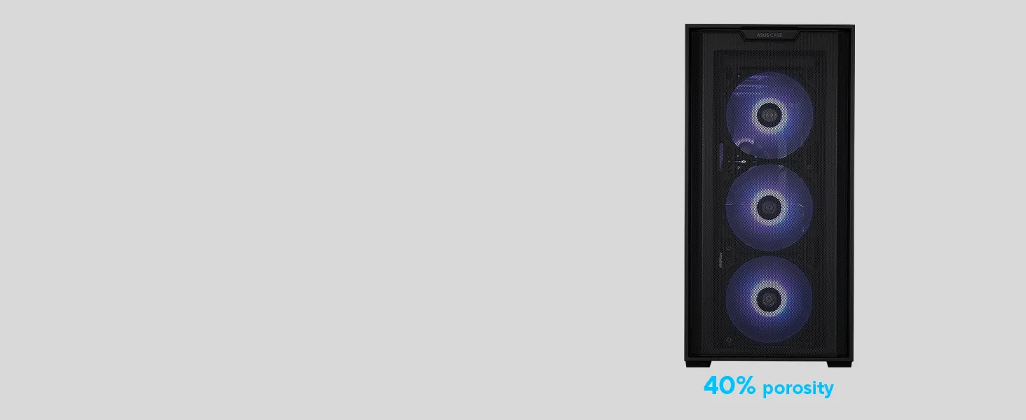 Asus A21 (M-ATX) Mid Tower Cabinet (Black) overview 3