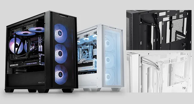Asus A21 (M-ATX) Mid Tower Cabinet (Black) overview 5