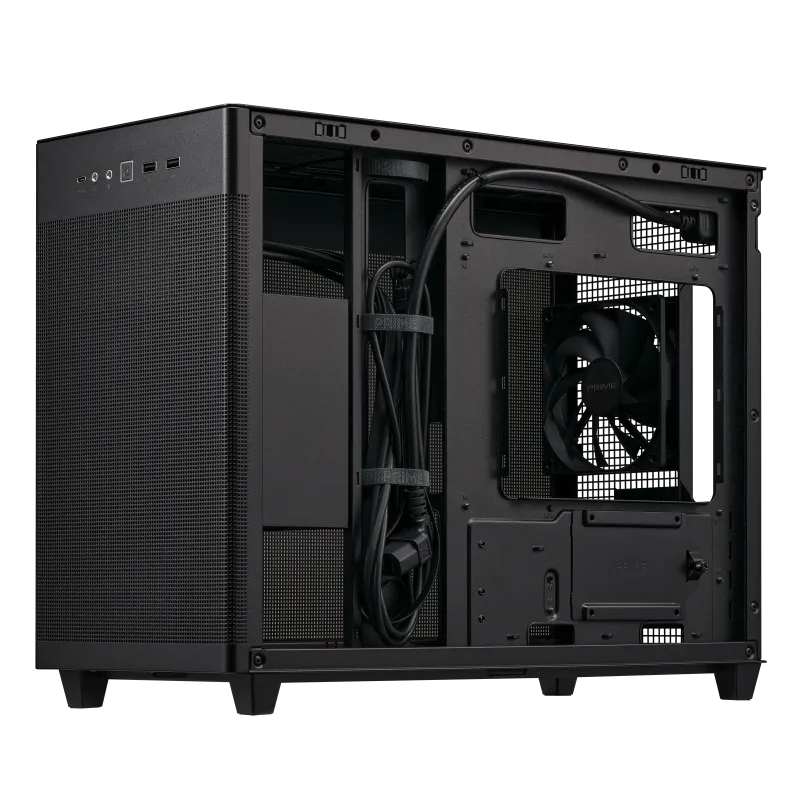Asus Prime AP201 (M-ATX) Mini Tower Cabinet (Black) overview 5