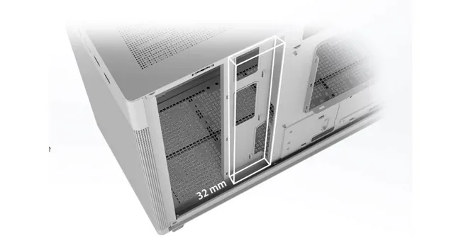 Asus Prime AP201 (M-ATX) Mini Tower Cabinet (Black) overview 6