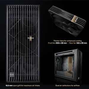 Asus ProArt PA602 (E-ATX) Mid Tower Cabinet (Black) overview 3