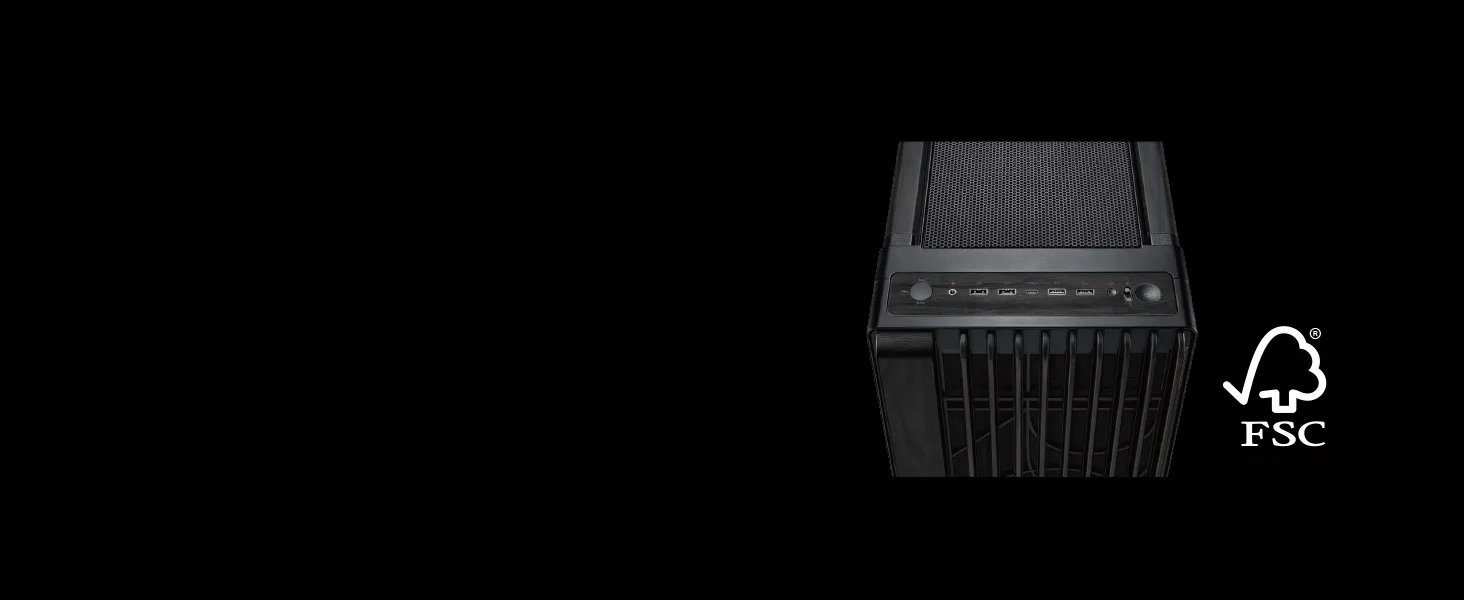 Asus ProArt PA602 Wood Edition Tempered Glass E-Atx Mid Tower Cabinet overview 2