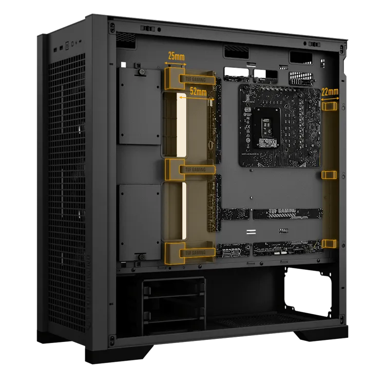 Asus Tuf Gaming GT302 Argb Eatx Mid Tower Cabinet (White) overview 12