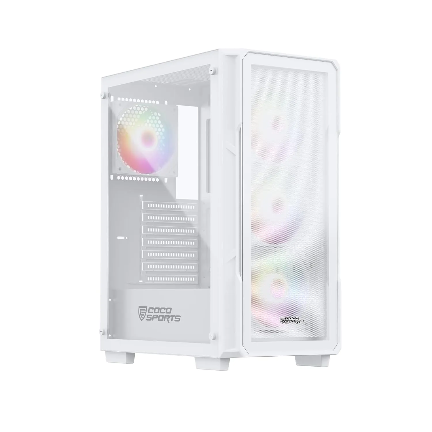 COCONUT Core 200M Gaming Cabinet, Mid ATX - White overview 1