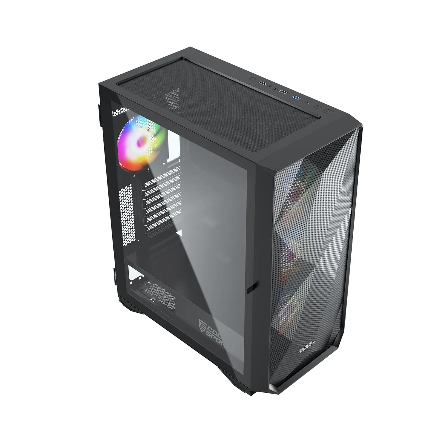 COCONUT Rampage 1000D Gaming Cabinet, E ATX - Black overview 1